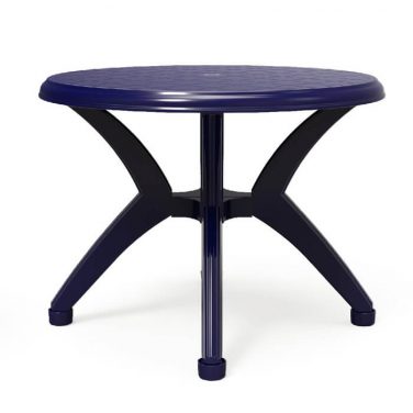 שולחן עגול אריאל כחול