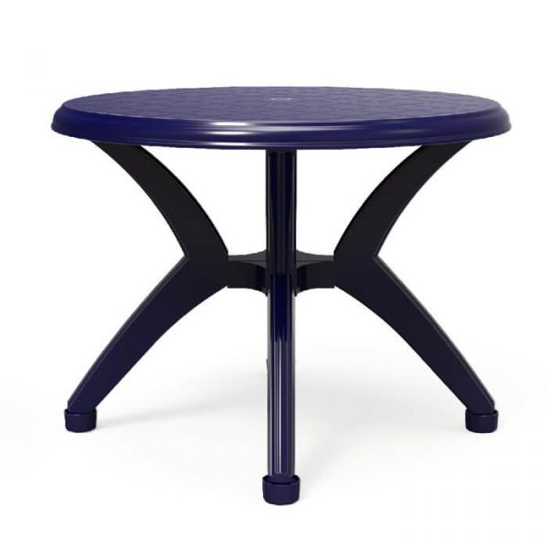 שולחן עגול אריאל כחול