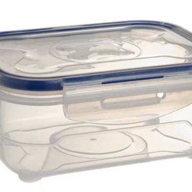 קופסת אחסון מתוקתקת שקוף