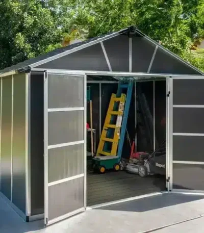 מחסן יוקון אפור כהה 11X9S + רצפה
