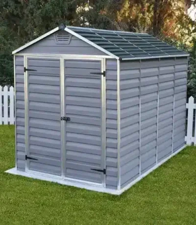 מחסן גינה סקיילייט 6x10 אפור