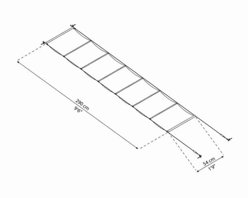 סט וילון הצללה לפרגולה 3X3.05