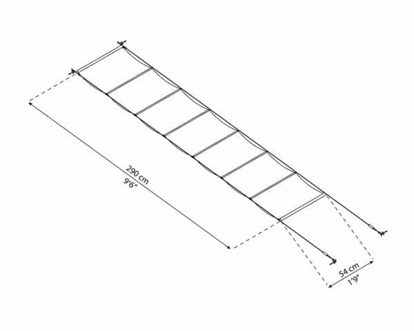 סט וילון הצללה לפרגולה 3X3.05