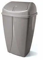 פח אשפה פליק פלאק (שובך) 50 ליטר - אפור