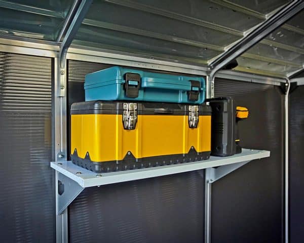 ⁦מחסן גינה רוביקון אפור 1.9X2.3 מטר (6X8 פיט)⁩ – תמונה ⁦8⁩