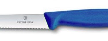 סכין מטבח ויקטורינוקס victorinox - משונן שפיץ, כחול
