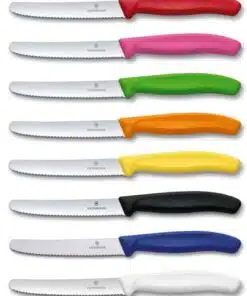 סכין מטבח ויקטורינוקס victorinox - משונן שפיץ, שחור