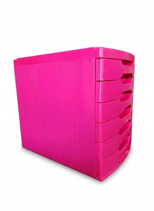 ארגז מגירות A4 למשרד Penflex מגירון מקצועי לעבודה משרדית ורוד פוקסיה 6160
