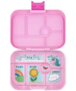 קופסת אוכל לילדים יאמבוקס Original קלאסי - Power Pink מגש יוניקורן