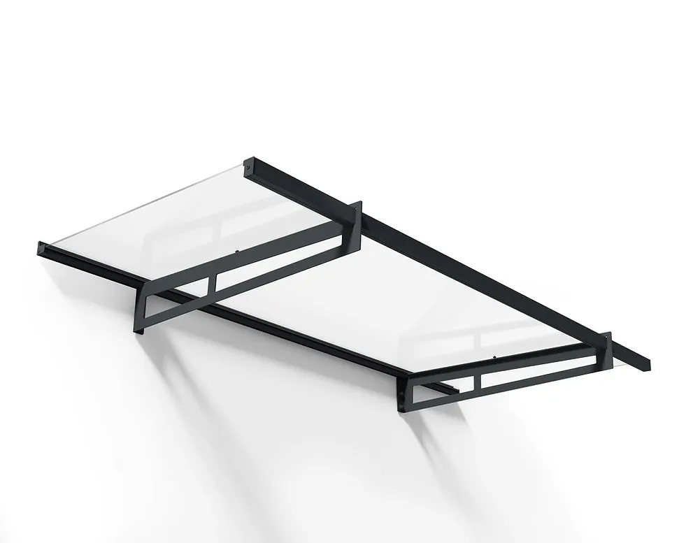 ⁦גגון Bremen אפור שקוף 0.9x2.1⁩ – תמונה ⁦9⁩