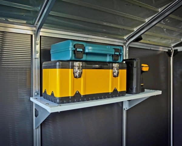 ⁦מחסן גינה רוביקון אפור 1.9X3.8 מטר (6X12 פיט)⁩ – תמונה ⁦6⁩