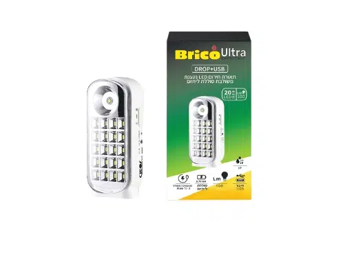 תאורת חירום USB ניידת1+USB DROP SMD20 7126