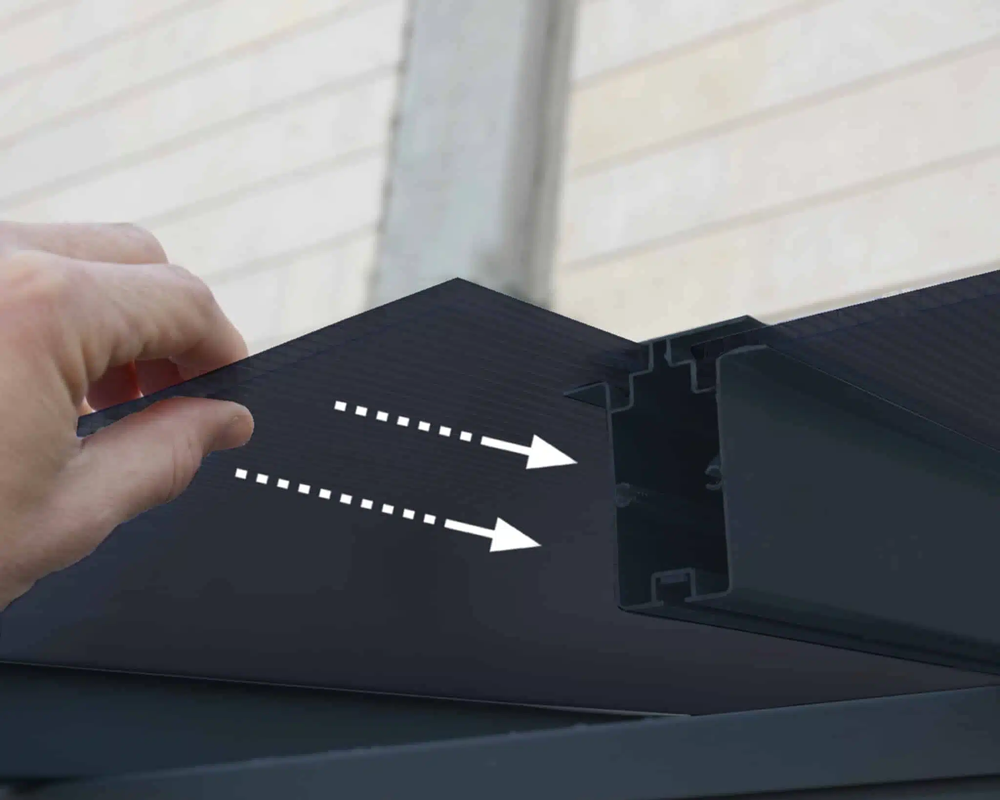 פרגולה סיארה - אלומיניום 3X5.46 אפורה ברונזה 3 פרגולה סיארה - אלומיניום 3X9.2 אפורה ברונזה