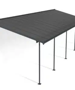 פרגולה סיארה - אלומיניום 3X9.7 אפורה ברונזה