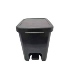 פח אשפה פדל לשירותים 6L שחור תבור כולל פח פנימי 6108
