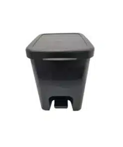 פח אשפה פדל לשירותים 6L שחור תבור כולל פח פנימי 6108