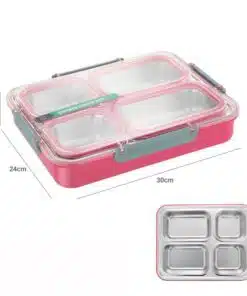 קופסת נירוסטה 4 תאים