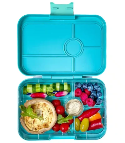 LEAKPROOF YUMBOX TAPAS ANTIBES BLUE - 5 COMPARTMENT - BON APPETIT TRAY - LARGEST SIZE BENTO