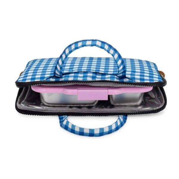 ⁦תיק יאמבוקס Vichy Blue poche⁩ – תמונה ⁦4⁩