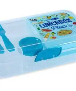 קופסת אוכל סנדוויץ לאנצ' בוקס פלוס חזרה לביה"ס - כחול