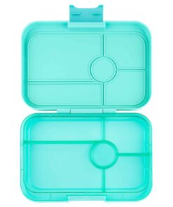 2453 קופסת אוכל מחולקת יאמבוקס טאפאס Bali Aqua מגש 5 Clear Blue