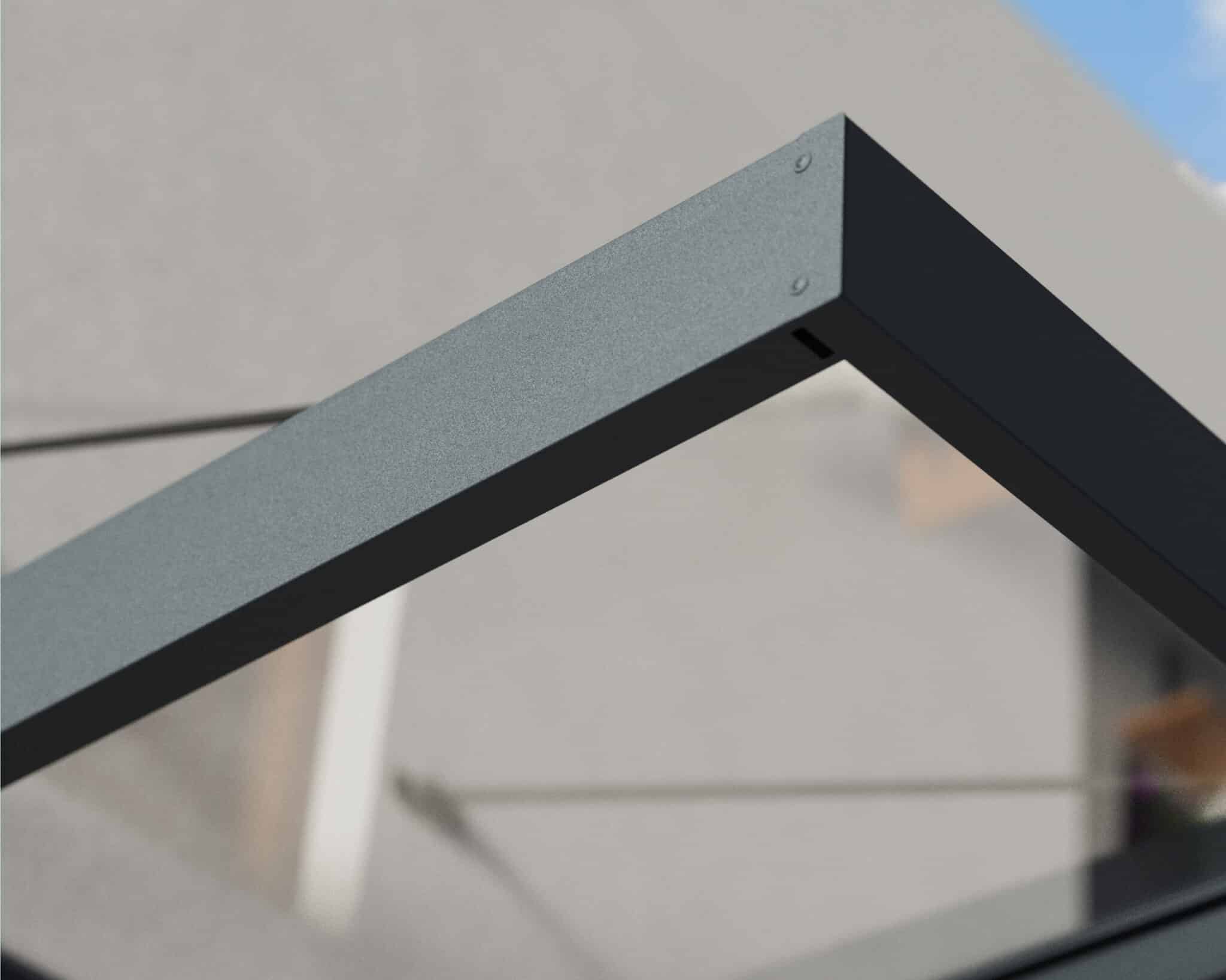 גגון Sophia XL אפור שקוף 1.4x6.6