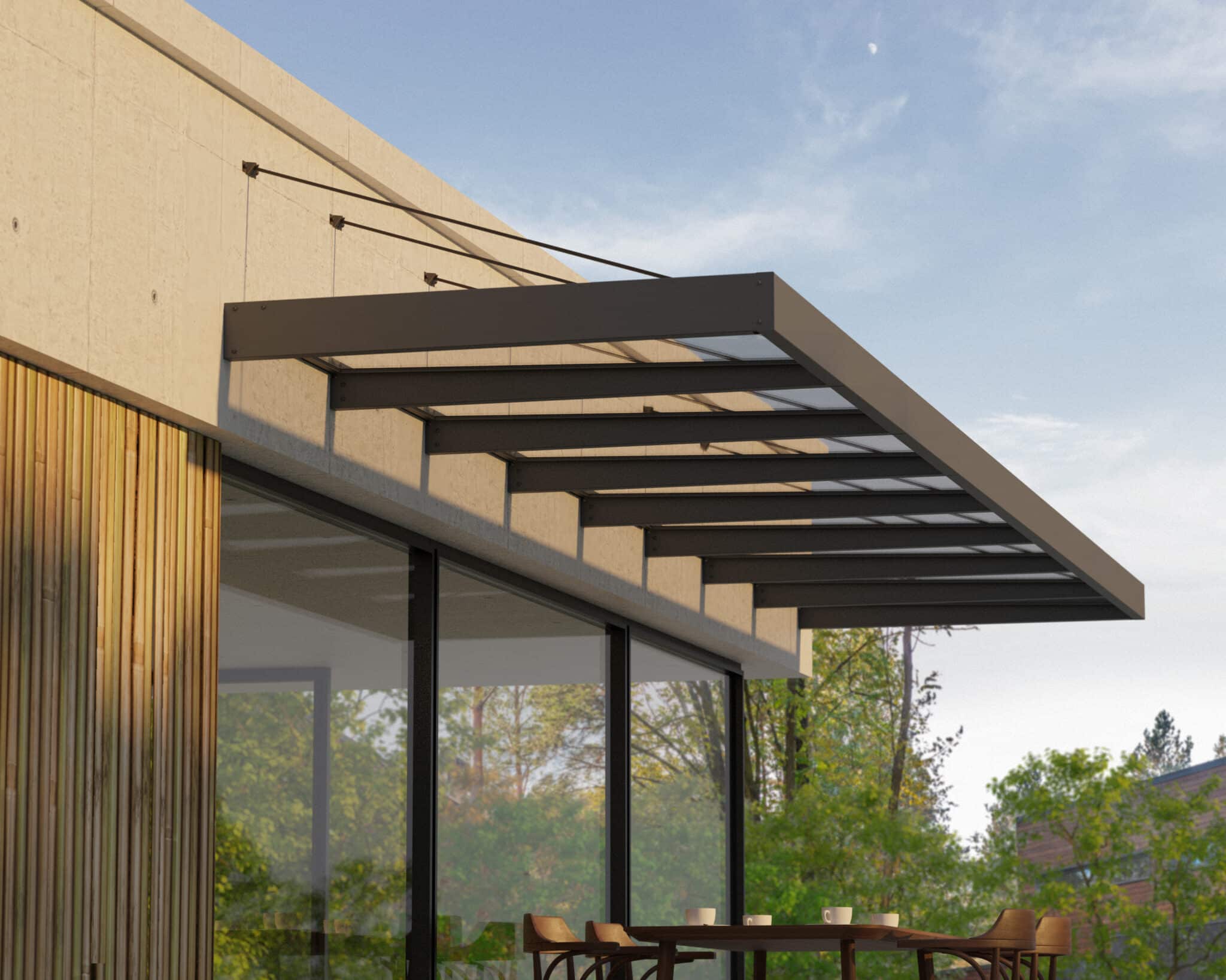 גגון Sophia XL אפור שקוף 1.4X7.5