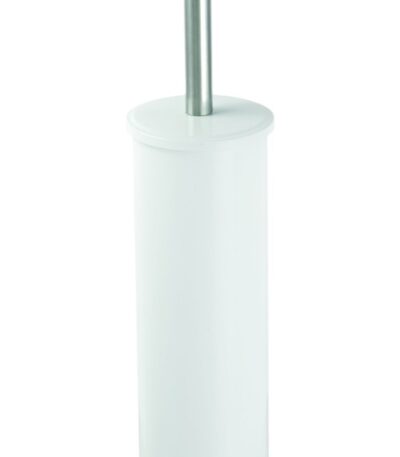 סט מברשת שרותים נירוסטה יוקרתי לבן 2303-Photoroom
