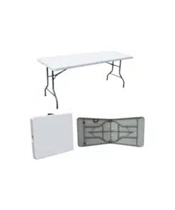 שולחן מזוודה מתקפל 180 ס"מ שולחן מתקפל רב שימושי 180 סמ