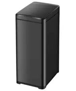 פח אלקטרוני צר 42 ליטר דגם יהלום | פח למטבח | פח אשפה מעוצב - פח צר שחור 4811