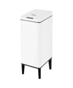 פח אלקטרוני צר על רגל 50 ליטר דגם יהלום | פח למטבח | פח אשפה מעוצב - פח צר עם רגליים לבן 4822