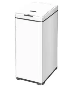 פח אלקטרוני צר 42 ליטר דגם יהלום | פח למטבח | פח אשפה מעוצב - פח צר לבן 4812