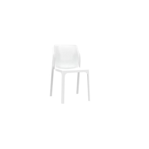כסא פלסטיק יצוק דגם דנה - חזק במיוחד לבן