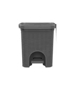 פח אשפה פדל (דוושה) 11 ליטר | פח אמבטיה או משרד 3154 אפור