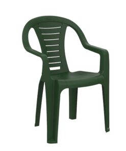 כסא פלסטיק עם מסעדי ידיים - דגם ליבי ירוק 3156