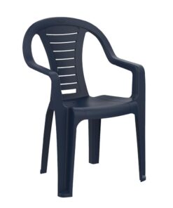כסא פלסטיק עם מסעדי ידיים - דגם ליבי כחול 3157