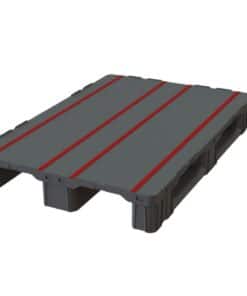 משטח פלסטיק 120X80 סיפון מלא + שלושה סקידים 9003