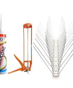 מארז 50 דוקרנים  50 דוקרנים להרחקת יונים כולל דבק סיליקון ואקדח סיליקון תואם במתנה 999981540