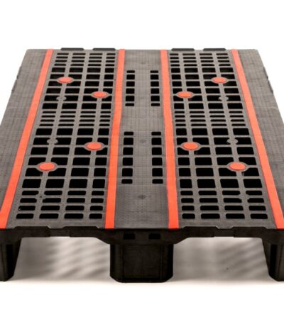 משטח פלסטיק 120X80 מסיבי + שלושה סקידים 9003