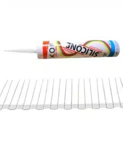 99991541 25 דוקרנים לפאנל סולרי להרחקת יונים כולל סיליקון במתנה