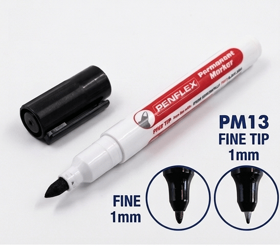 טוש שחור ראש עגול 1 ממ פרמננט PM13 6157 (1)