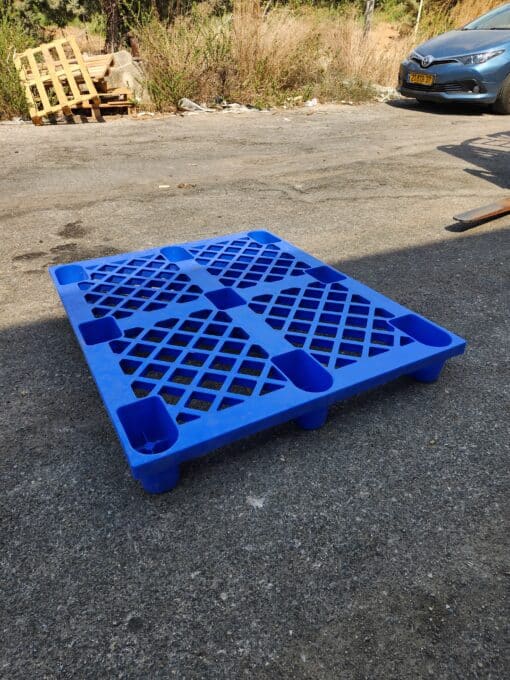 משטח כחול למשא בינוני 120X100 (משומש) - משטח מחוזק מתאים כתחתית למחסן 9011