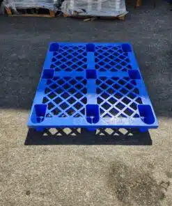 משטח כחול למשא בינוני 120X100 (משומש) - משטח מחוזק מתאים כתחתית למחסן 9011