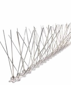 דוקרן נגד יונים דגם W - חצי מטר (נירוסטה, בסיס PC פוליקרבונט 40 קוצים) דגם W המקורי עם קוץ באמצע 5206