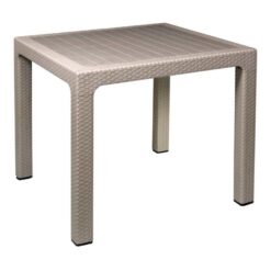 שולחן פרוטאה ראטן ריבועי צבע TAUPE- ארבעה מקומות ישיבה 6532