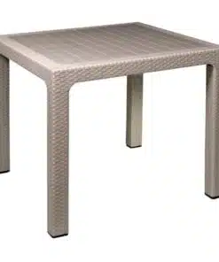 שולחן פרוטאה ראטן ריבועי צבע TAUPE- ארבעה מקומות ישיבה 6532