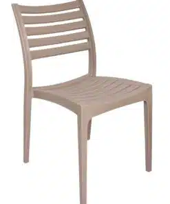כסא פלסטיק איכותי דגם רימיני בגוון Taupe 6542