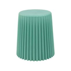 6554 ZIG ZAG STOOL - שרפרף רב תכליתי | עציץ יוקרתי | שולחן צד יוקרתי גוון Sage Grn
