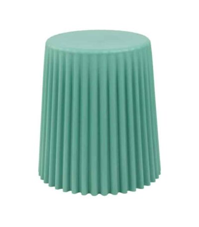 6554 ZIG ZAG STOOL - שרפרף רב תכליתי | עציץ יוקרתי | שולחן צד יוקרתי גוון Sage Grn