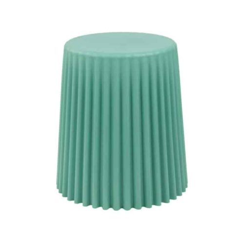 6554 ZIG ZAG STOOL - שרפרף רב תכליתי | עציץ יוקרתי | שולחן צד יוקרתי גוון Sage Grn